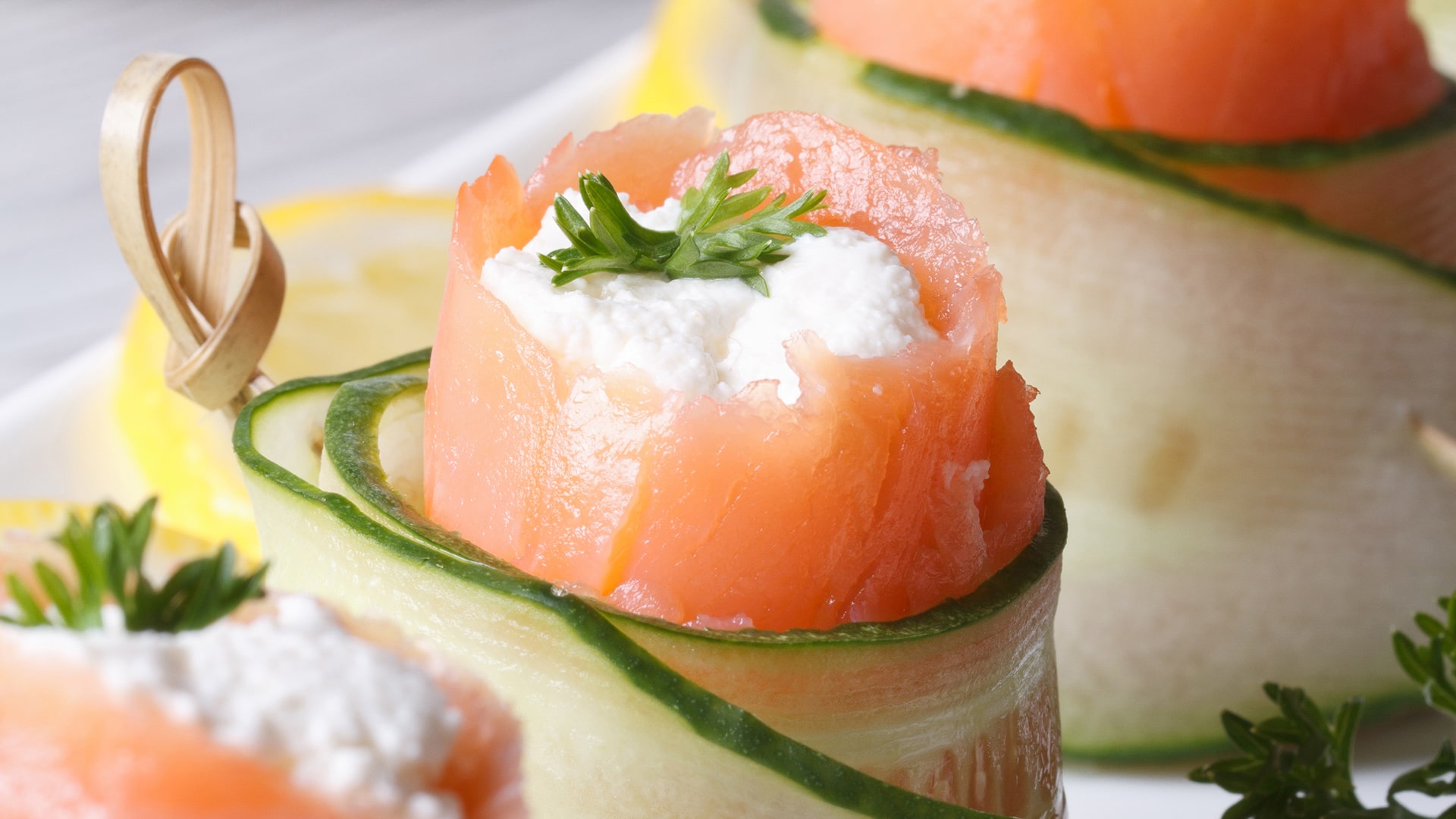 Triple Salmon Rolls